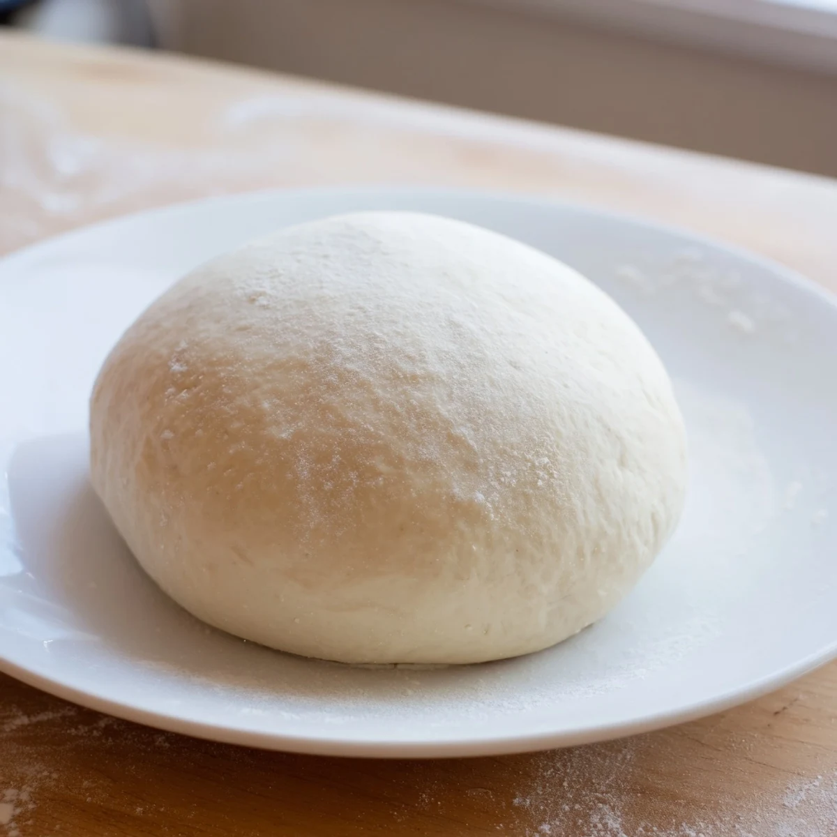 Golden, oven-baked Homemade Pizza Dough, ready to be topped and baked with delicious family favorites.