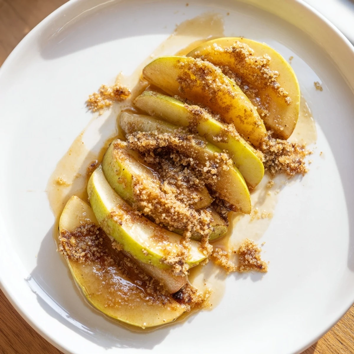 Warm, caramelized Baked Apple Slices with brown sugar, a comforting American dessert sensation.