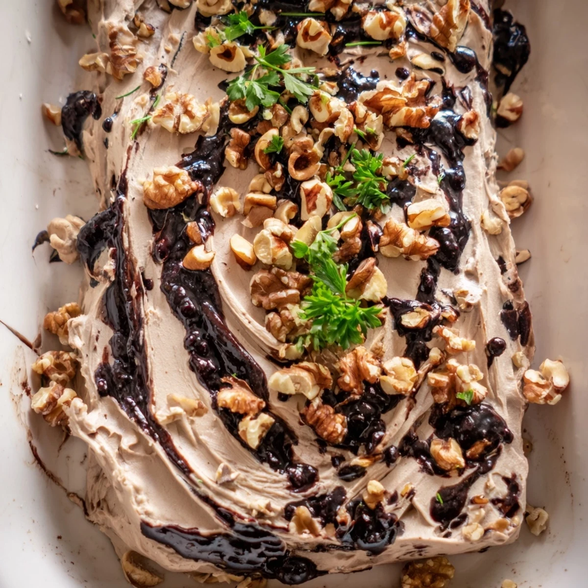 Serving suggestion: Enjoy The Velvet Underground, featuring a rich pâté base topped with vibrant fruit jams and nuts.