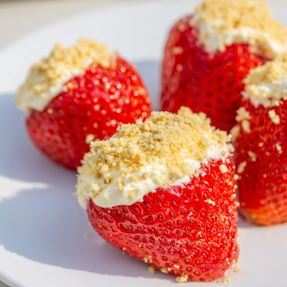 Cheesecake Stuffed Strawberries