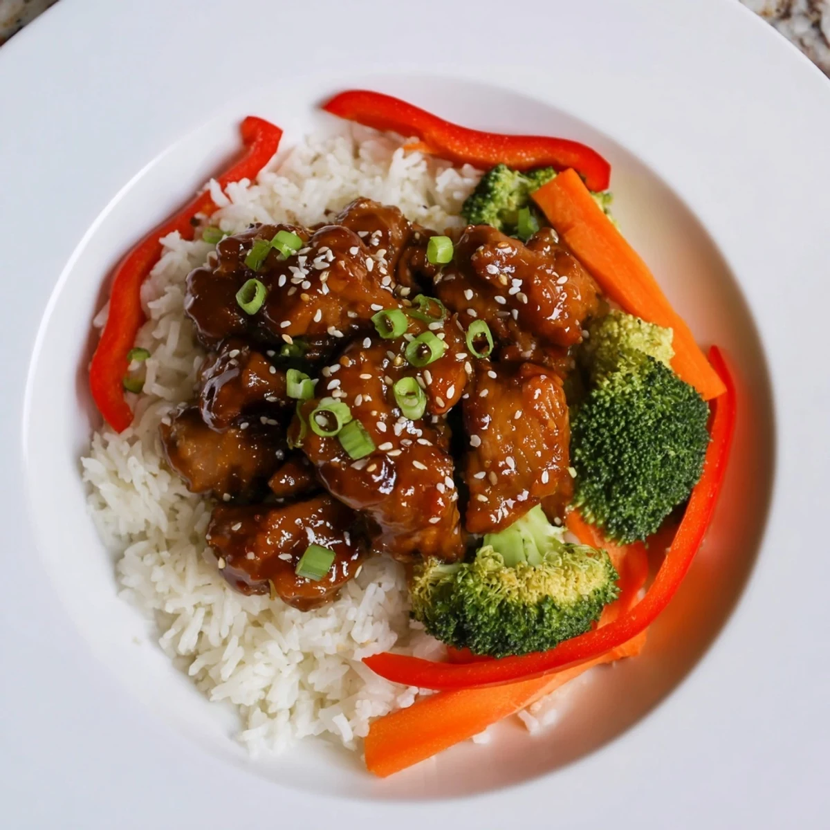 Delicious teriyaki chicken recipe showing a balanced meal for easy weeknight dinners.