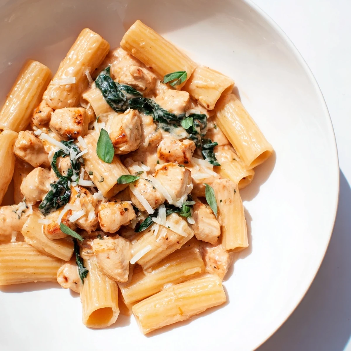 Budget-Friendly Marry Me Chicken Pasta, a creamy dish featuring golden chicken and Parmesan cheese, ready to eat!
