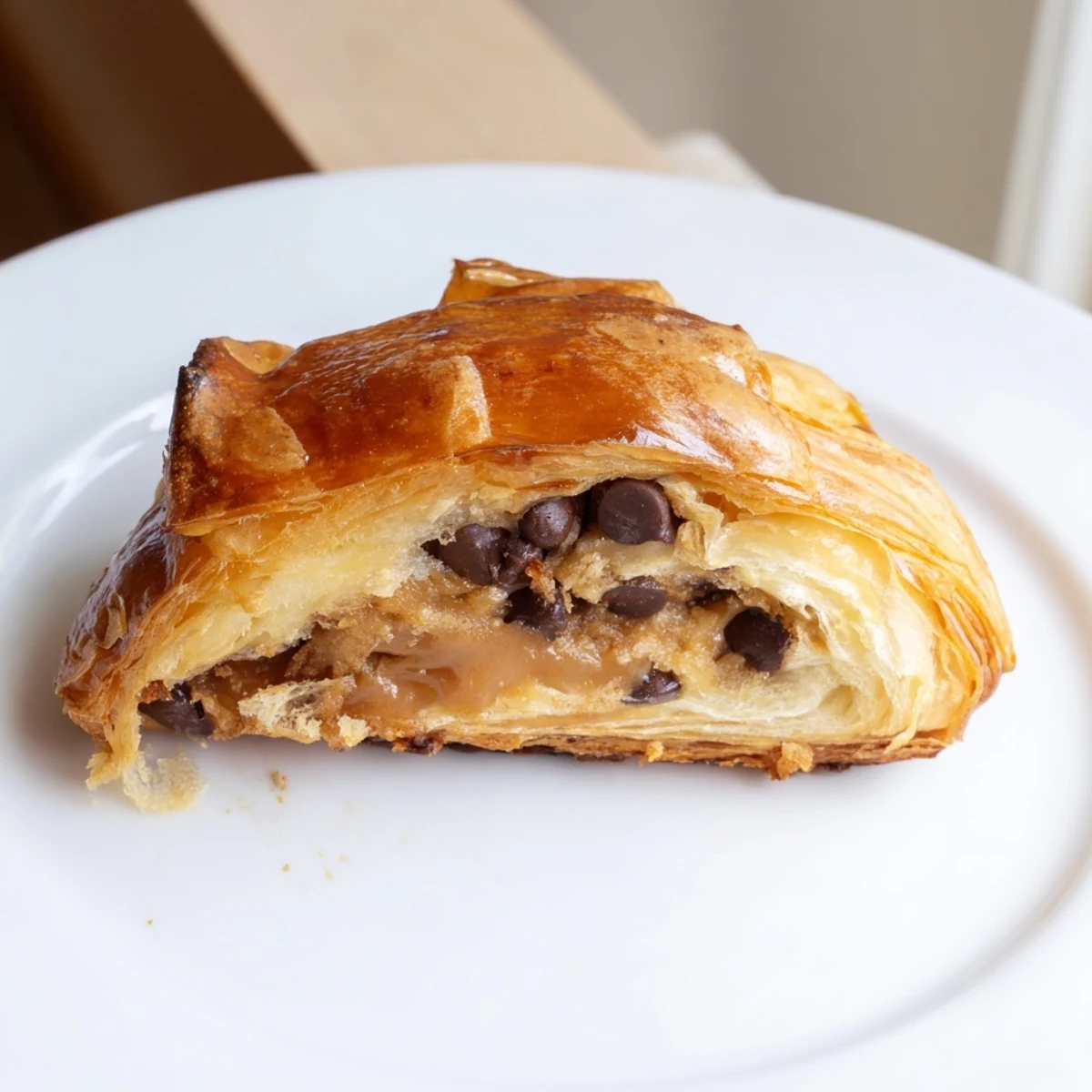 Warm, golden-brown Viral Crookies offer a delightful mix of flaky pastry and gooey cookie.