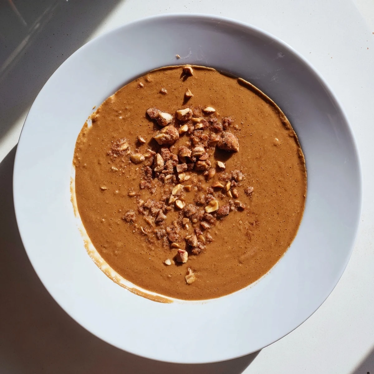 Creamy Indonesian satay sauce drizzled over grilled chicken, offering rich peanut flavor and exotic spices.