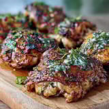 Golden roasted chicken drumsticks with crispy potatoes and tender carrots, seasoned with rosemary and thyme for a comforting sheet pan dinner.