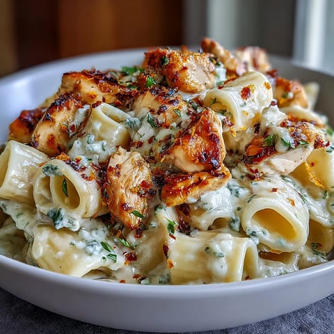 Creamy Lemon Feta Chicken Pasta with tender chicken, al dente penne, and crumbled feta tossed in a rich, tangy lemon cream sauce.