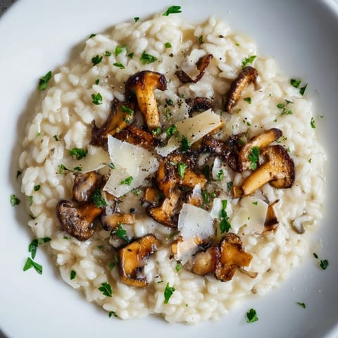 Steaming bowl of stove-top creamy risotto, a comforting Italian rice dish ready to serve.