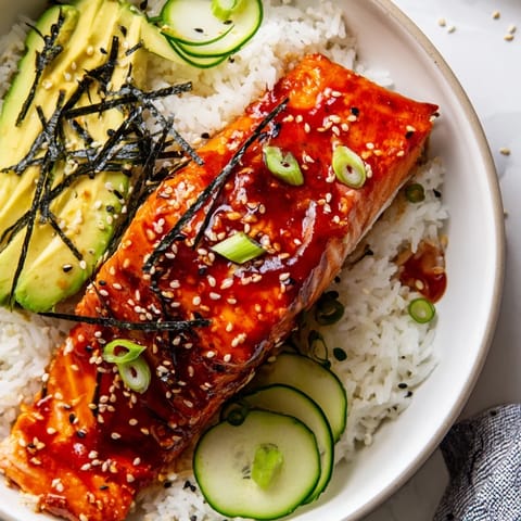Sticky Orange Gochujang Salmon