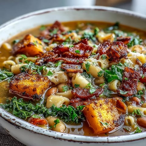 Fall Minestrone with Butternut Squash