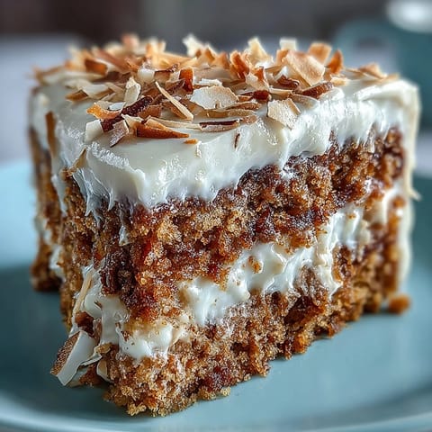 A sliced wedge of Vegan Hojicha Latte Cake reveals a moist, tender crumb infused with roasted tea. 