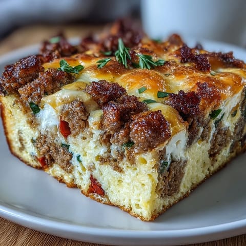 Keto Sausage Egg Bake