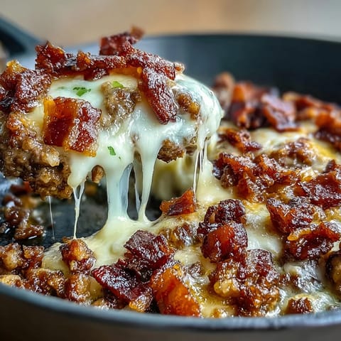 Keto BBQ Bacon Cheeseburger