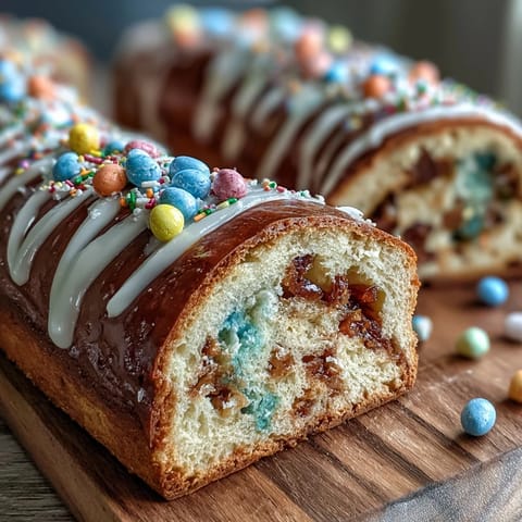 Easter Bunny Cake with Hidden Sprinkle Center: Whimsical bunny-shaped cake reveals a colorful sprinkle surprise inside, perfect for festive Easter celebrations and family fun.