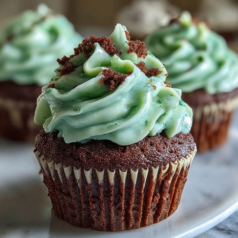 St Patricks Green Velvet Cupcakes
