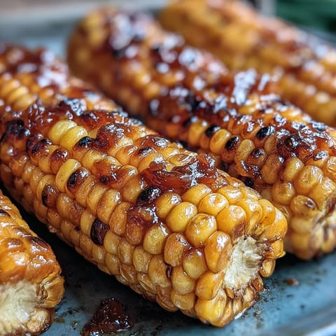 Tender corn on the cob, cooked in the microwave and finished with rich garlic butter, offers a simple and delicious vegetable side.