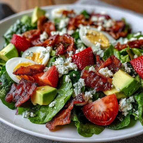 Spring Cobb Salad Strawberries