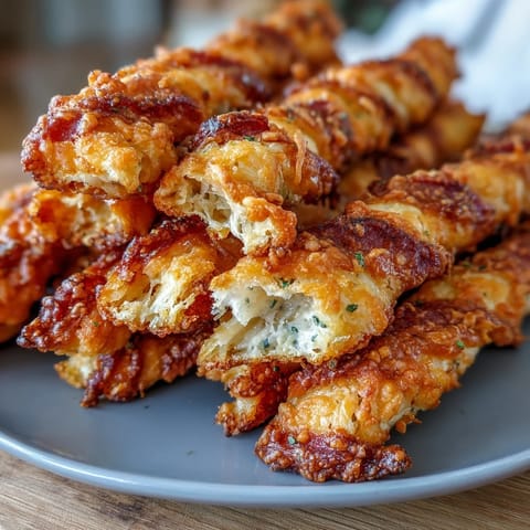 Buttery Parmesan and cayenne cheese straws, golden and crisp, served on a rustic wooden board for Derby Day celebrations.