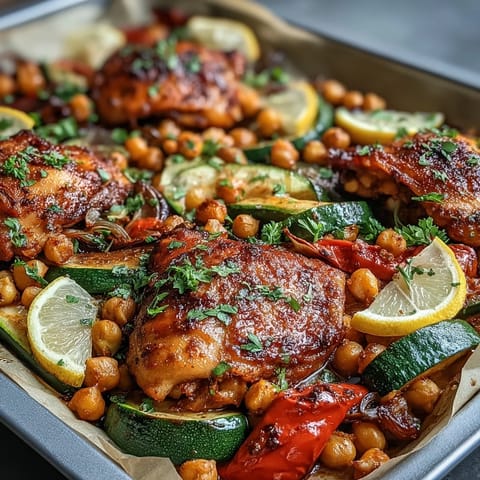 Harissa Chicken Traybake