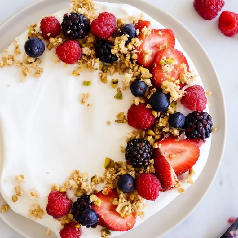 Frozen Berry Yogurt Bark: a refreshing treat, showcasing colorful berries in creamy yogurt bites.