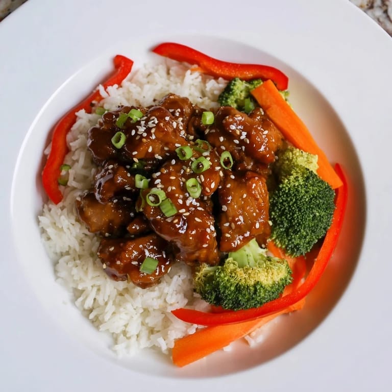Delicious teriyaki chicken recipe showing a balanced meal for easy weeknight dinners.