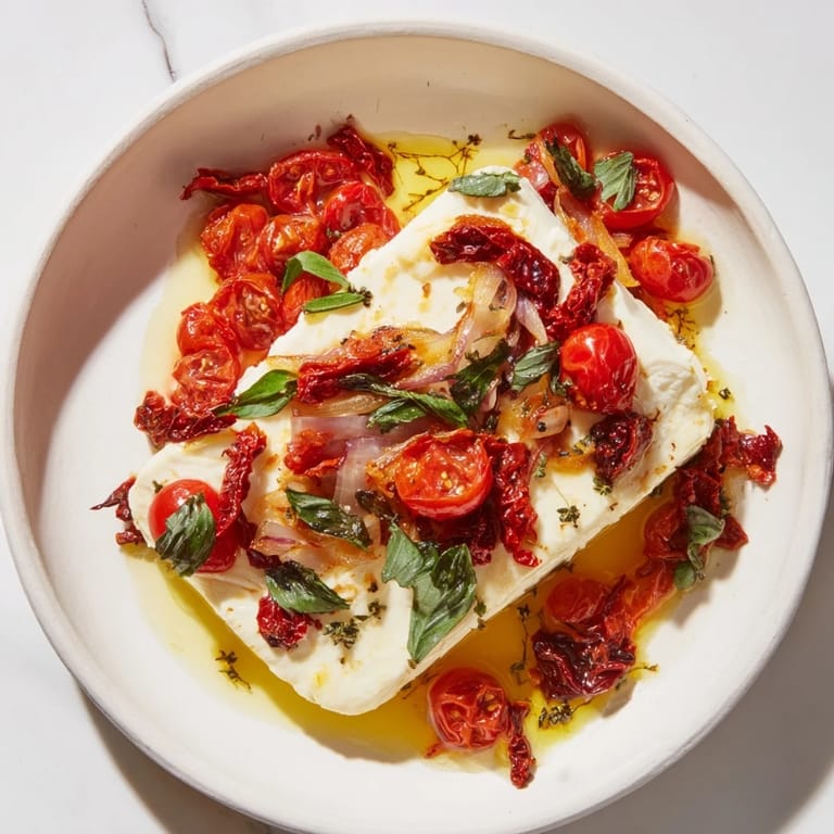 Taste the Mediterranean with this Baked Feta Pasta, a blend of flavors and textures, perfect for dinner.