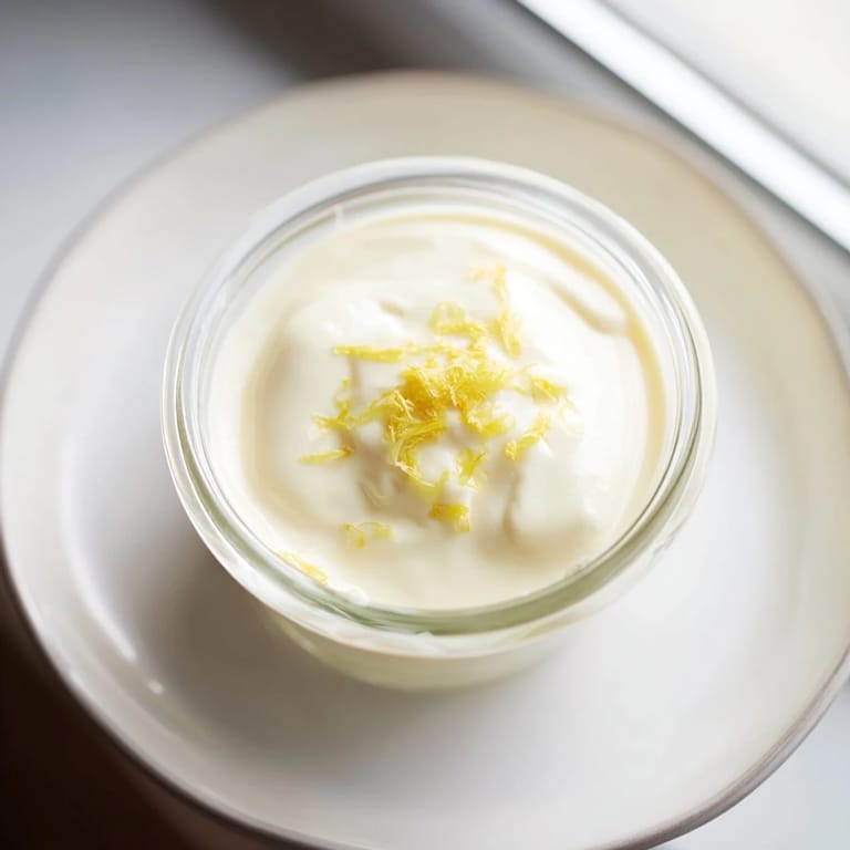 Creamy 3-Ingredient Lemon Posset, set to perfection, offering a tangy burst of lemon flavor in every bite.