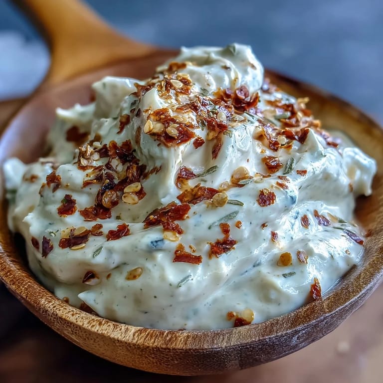 Southwest Ranch Sauce in a small glass jar with a wooden spoon, ready for dipping celery sticks, carrot sticks, and crispy French fries.
