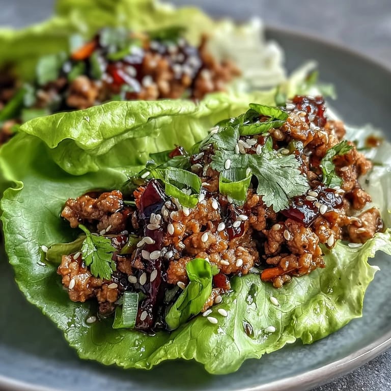 Light and colorful lettuce wraps packed with juicy turkey and crunchy veggie sticks, perfect for a low-carb summer lunch.  