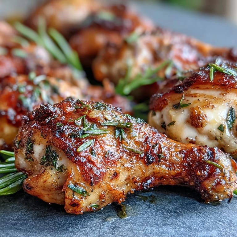 Flavorful ranch-seasoned chicken drumsticks paired with lightly charred green beans, baked together for a healthy, low-carb dinner.  