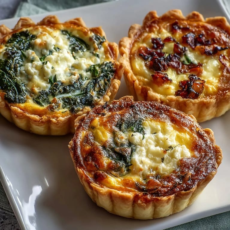 Mini quiche preparation