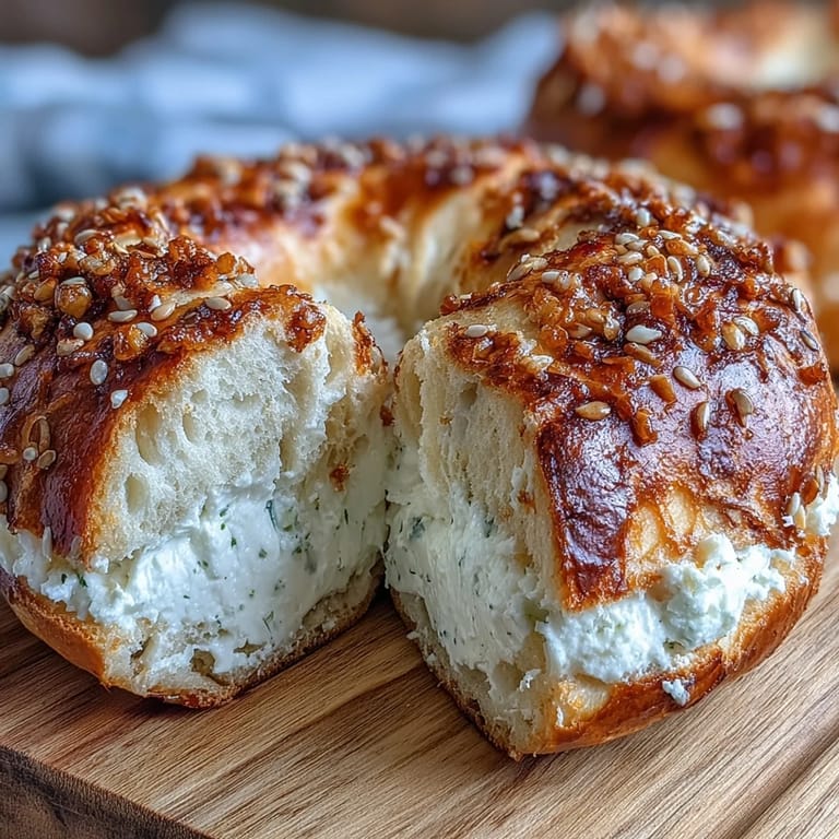 Chewy Greek yogurt bagels sprinkled with everything seasoning, offering a soft interior and flavorful crust.