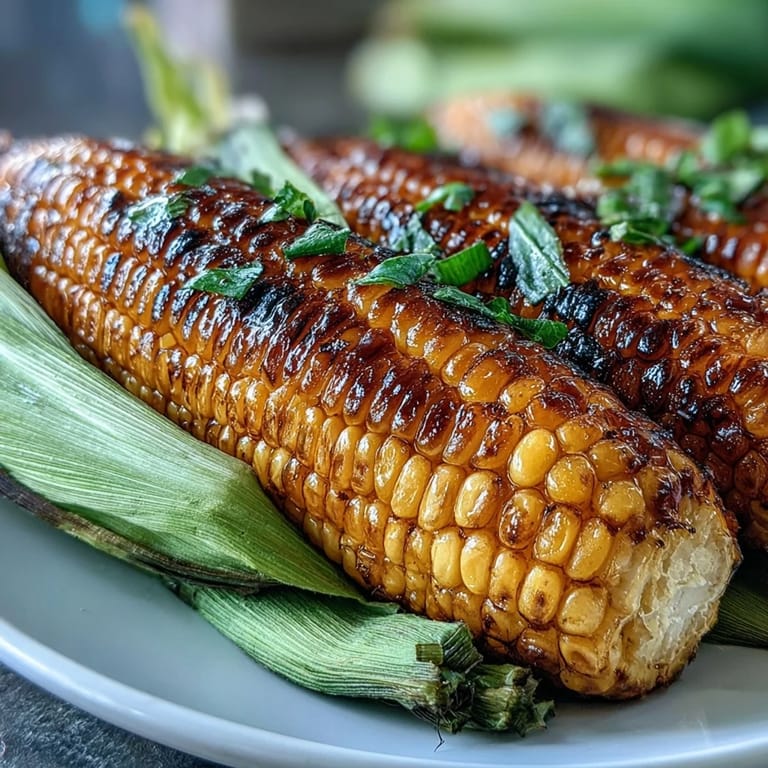 Sweet corn on the cob, quickly microwaved and coated in melted garlic butter, creates a warm, buttery, and aromatic dish.