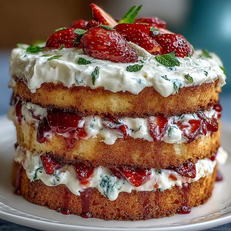 Spring cakes: naked layer cake with juicy strawberries and light vanilla whipped cream.