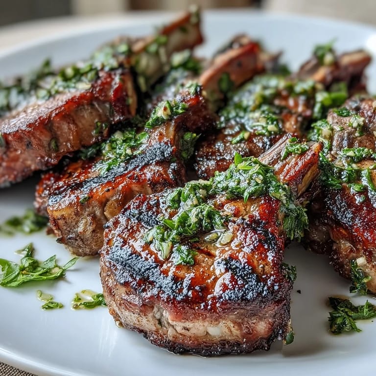 Elegant lamb chops with mint gremolata make a stunning centerpiece for an Easter dinner or special occasion.