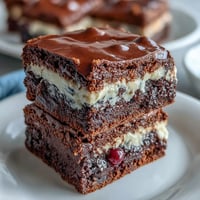 Festive 4th of July Firecracker Brownie Bites with red, white, and blue sprinkles on creamy frosting, perfect for patriotic celebrations.